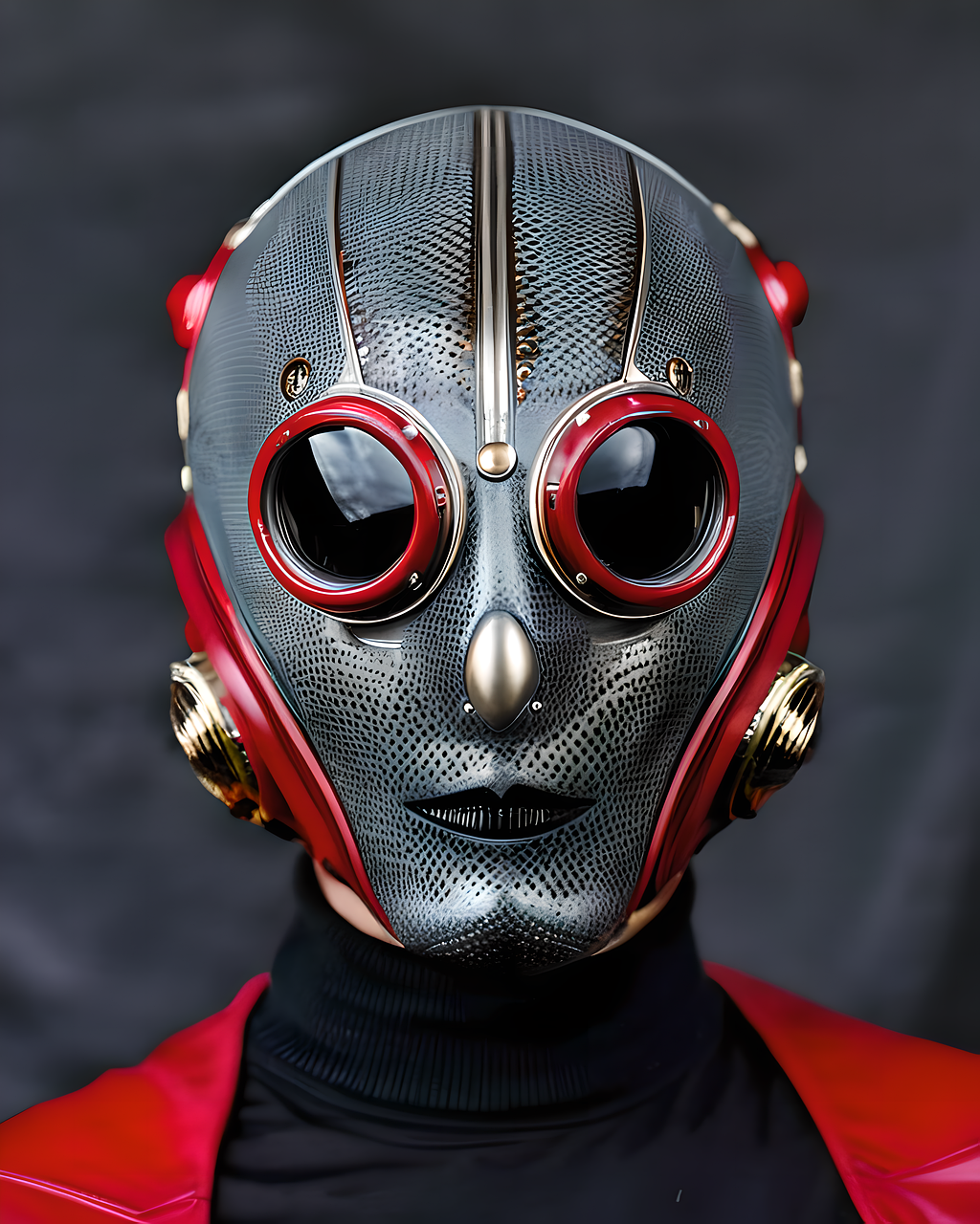 ai generiert, maske, mode, kleidung, kopfbedeckung, gesicht, deckel, hut, steampunk, fantasie