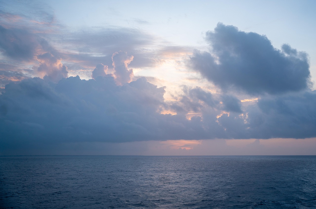 sunset, sea, clouds, sky, cruising, nature, travel, ocean, sky, sky, sky, sky, sky