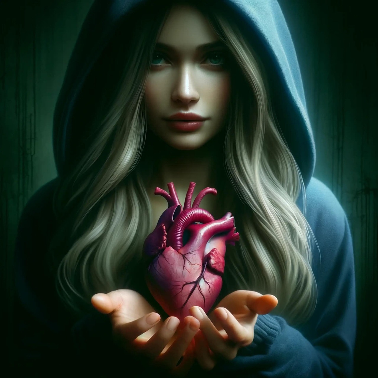 cœur, romantique, romance, amour, ai généré, organe