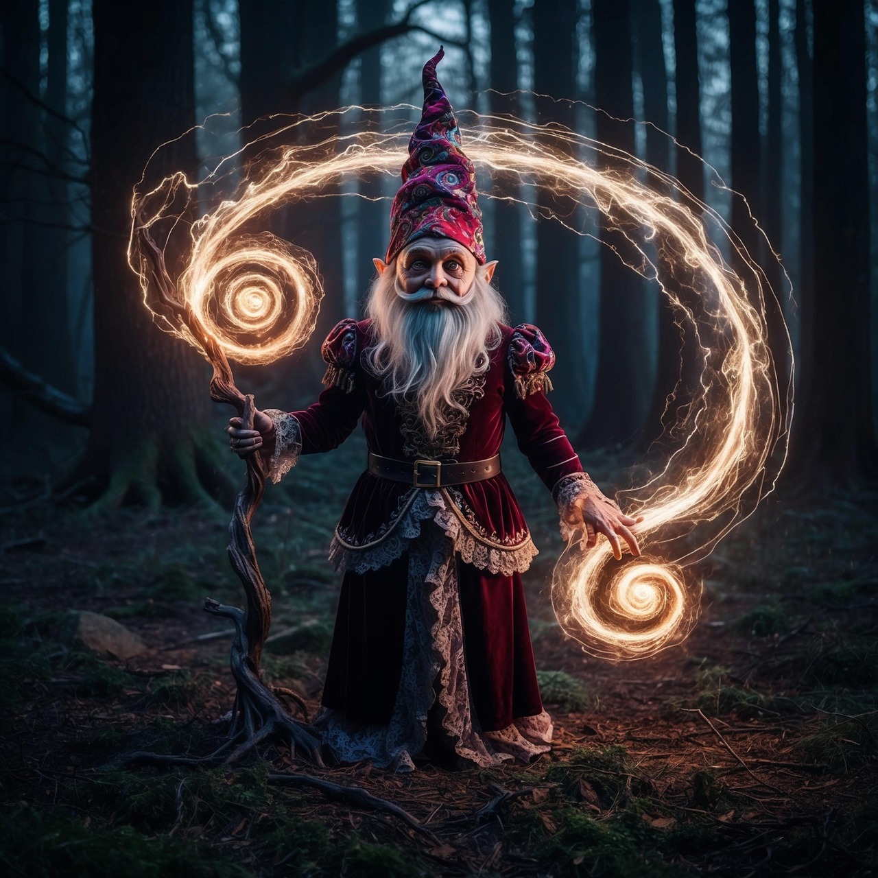 ai generated, magician, magic, runes, secret, mystic, magic trick, illusion, mystical, wand
