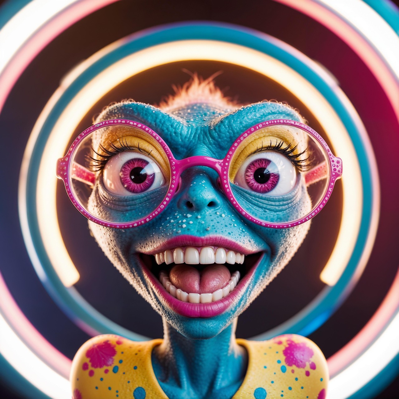 ai generated, alien, character, avatar, portrait, profile pic, female