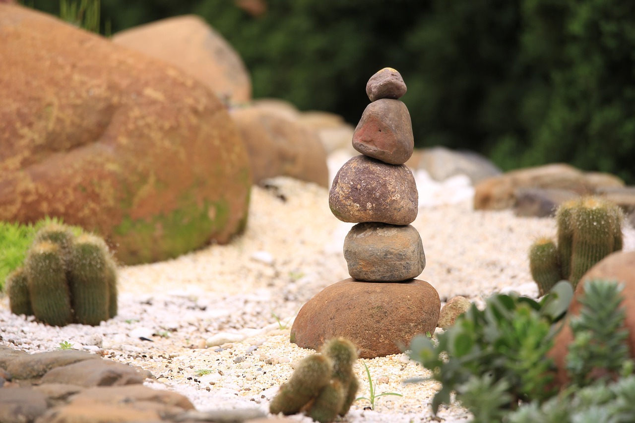cairn, stones, rocks, nature