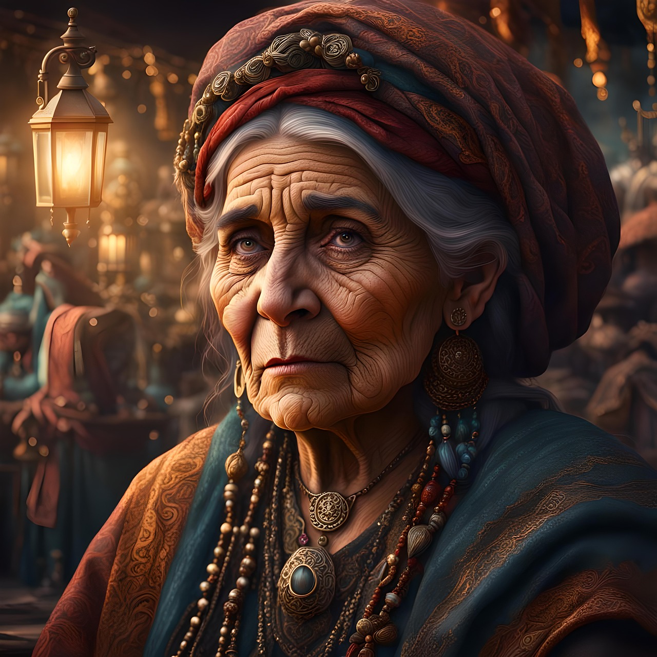 kadın, çingene, talih, kocakarı, bilge, cadı, yaşlı, karakter