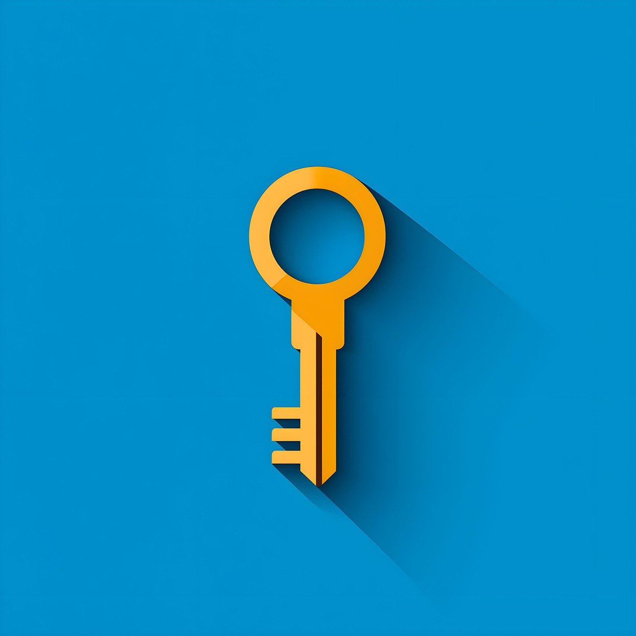 ai generated, key, security, lock, minimalist, classic