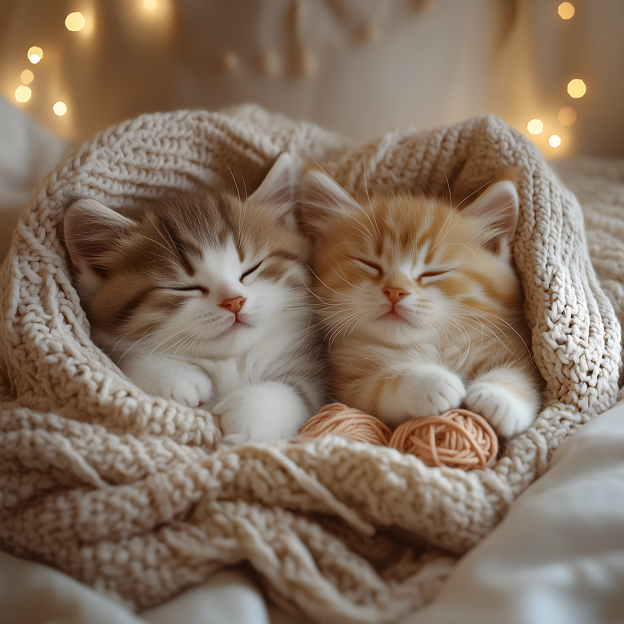 ai generado, naturaleza, gatos, mascotas, animales, felinos, gatitos, mamíferos, doméstico, adorable, manta