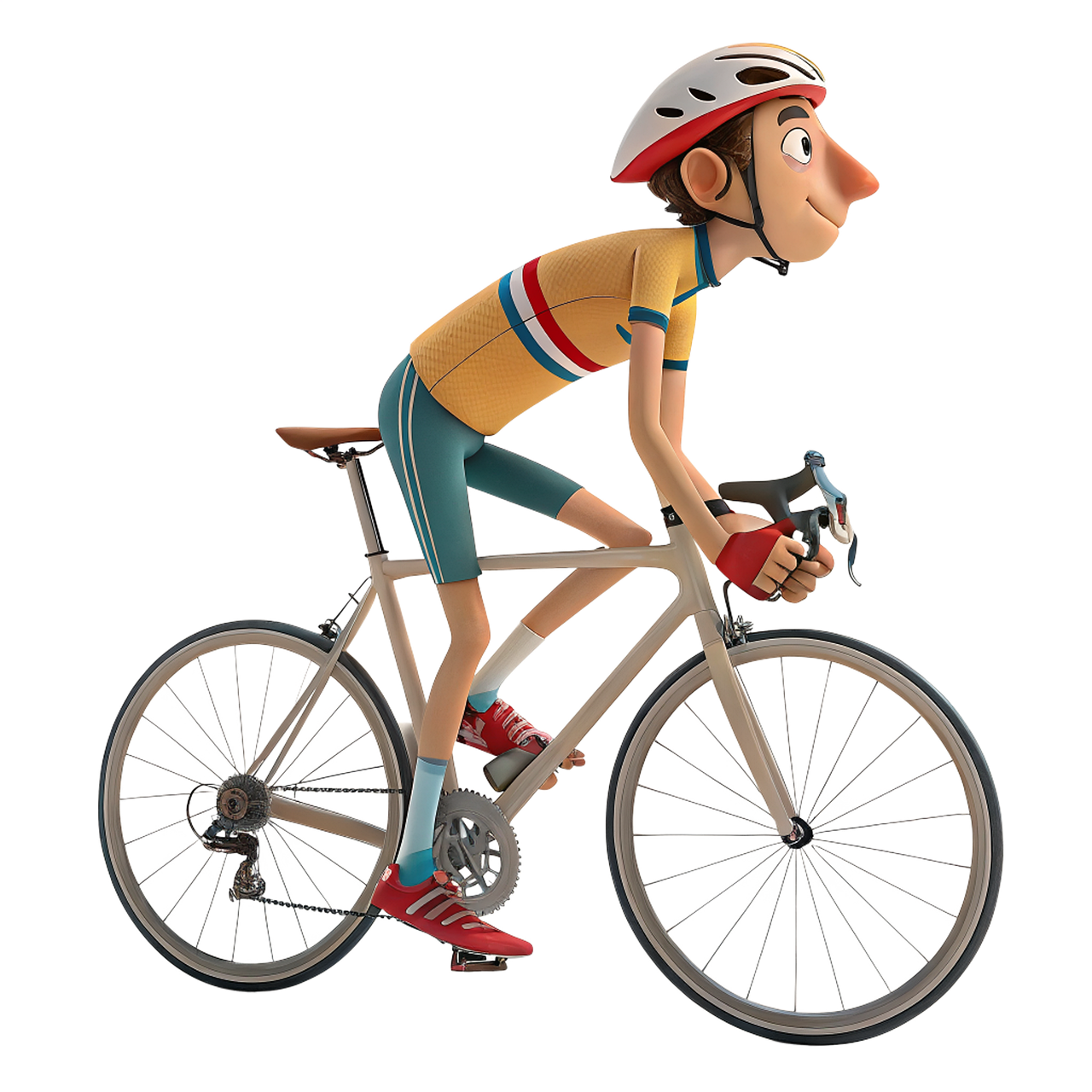 ai generované, bicykel, cyklista, doprava, výlet, kolesá, šport, dovolenka, voľný čas