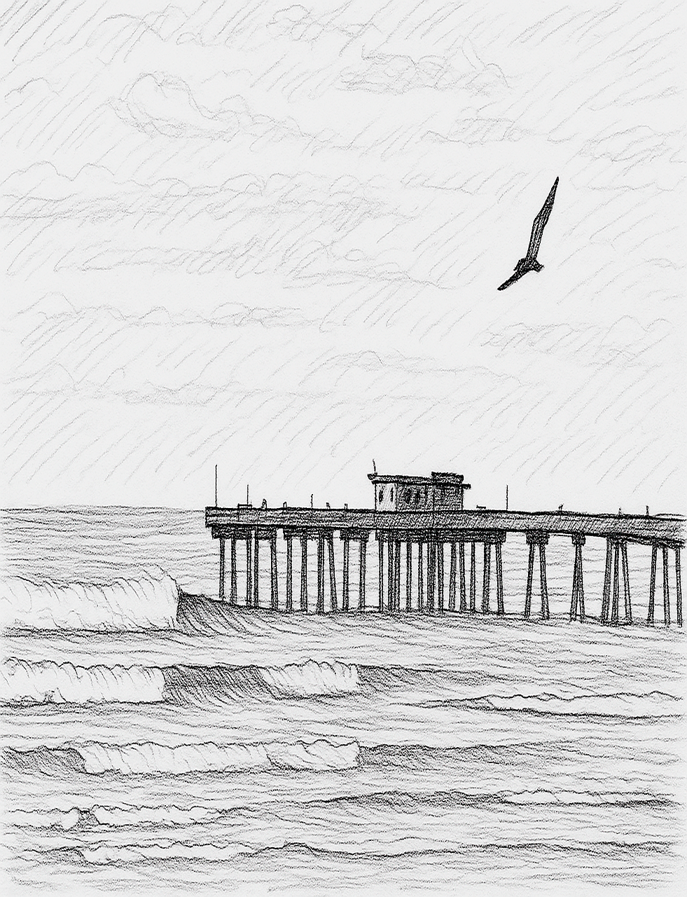 muelle, mar, playa, oceano, atardecer, agua, paisaje, costa, cielo, lago, niebla, pájaro, animal, naturaleza