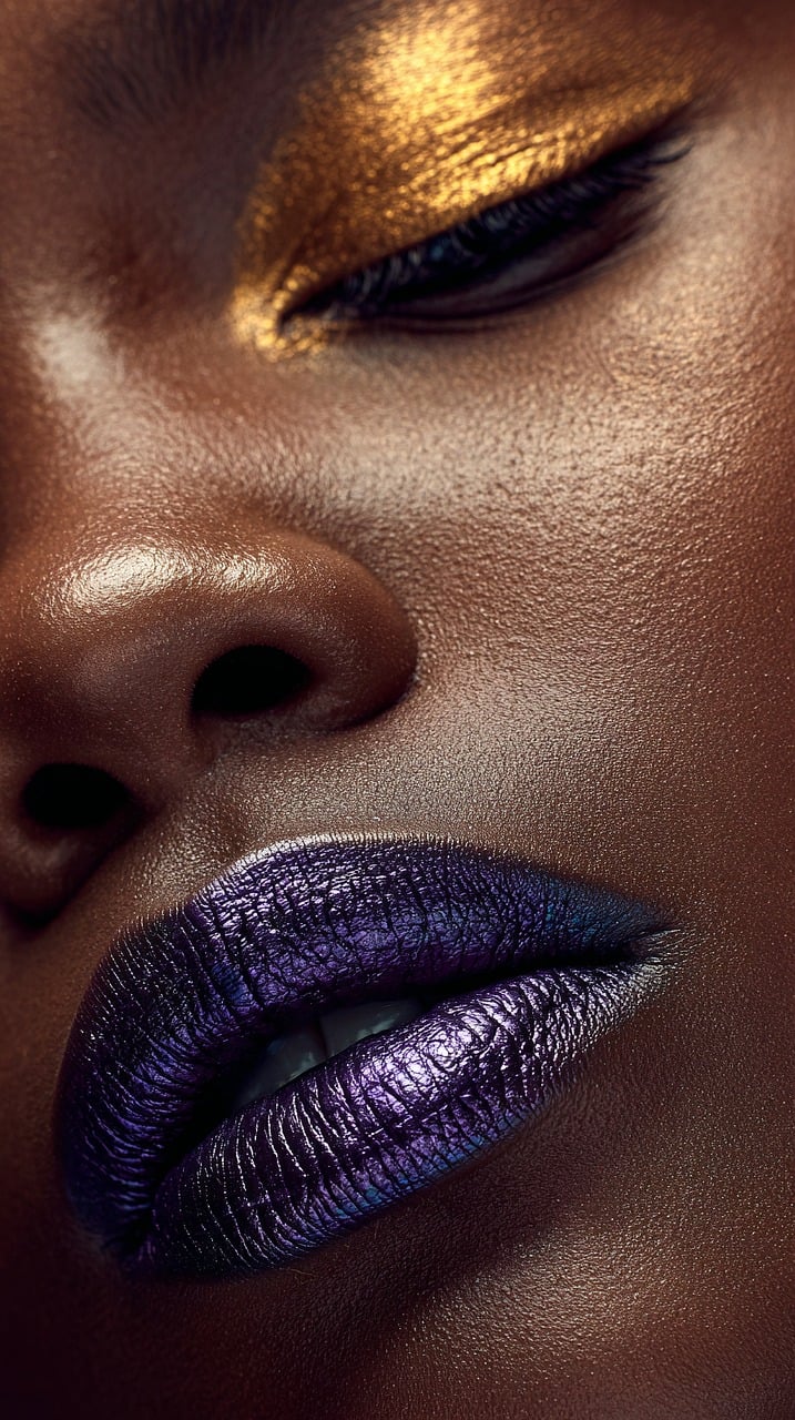 black, woman, fashion, portrait, model, girl, pose, skin, modeling, purple
