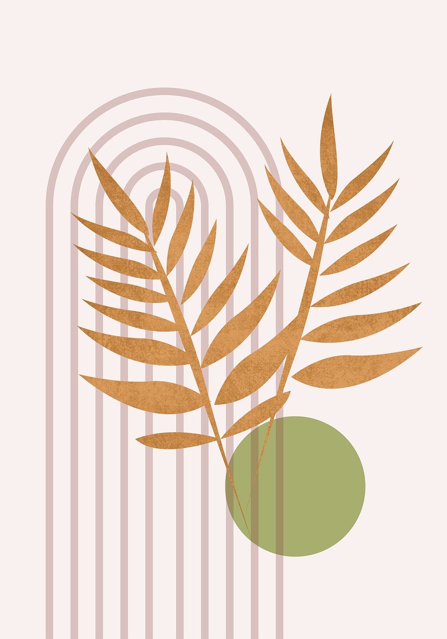 lignes, nature, botanique, dessin, fond, bohème, bohémien, formes, branche, fond floral, plante