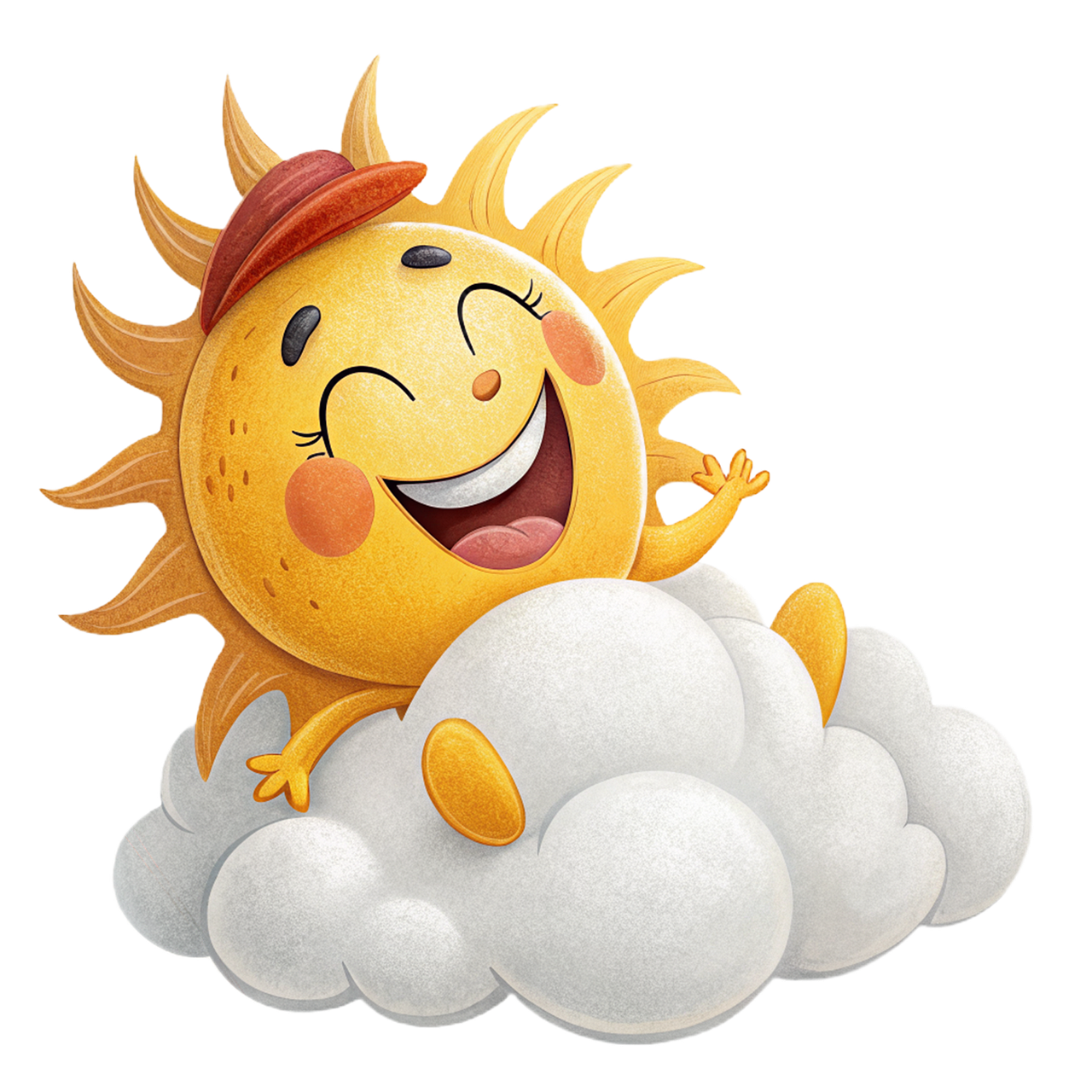 sun, nature, clouds, sky, sunrise, heaven, light, weather, firmament, funny, child, ai generated