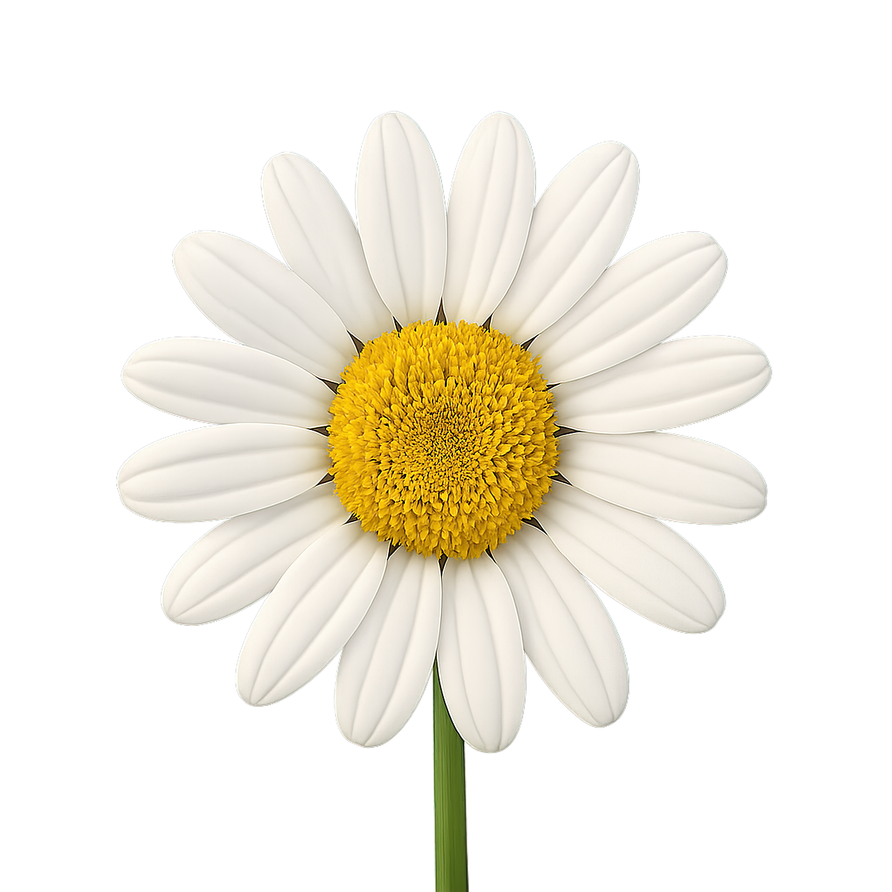 ai generated, daisy, flower, plant, white petals, yellow center, bloom, blossom, nature, garden, spring, summer, floral, botany, macro, close-up, isolated, minimalist, wildflower, soft focus, natural beauty