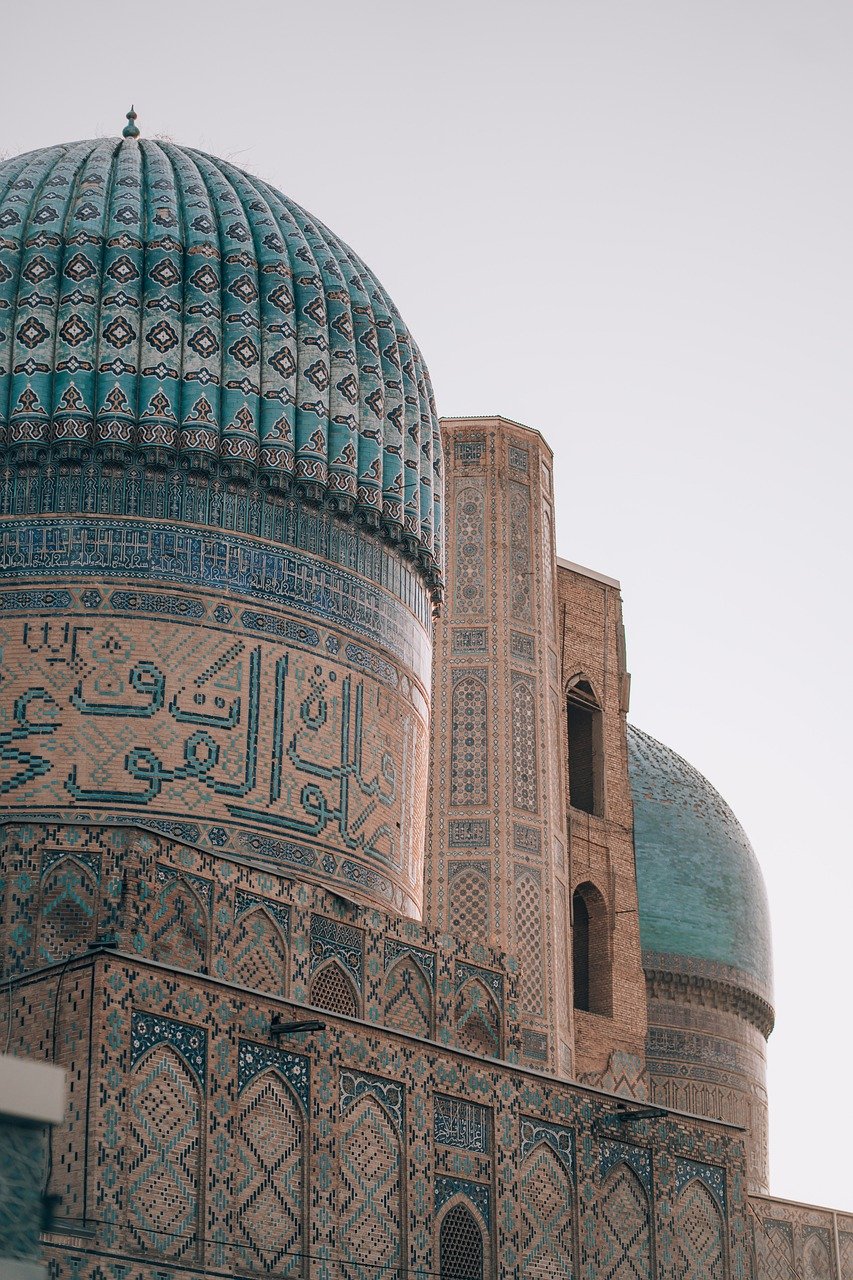 samarkand, nature, architecture, registan, ulugbek, central, asia, persian, building, city, street, landscape, sunset