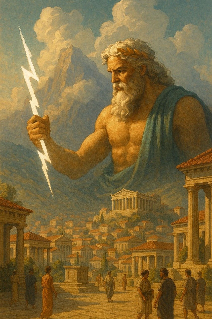 mythology, god, artwork, greece, history, museum, city, ai generated