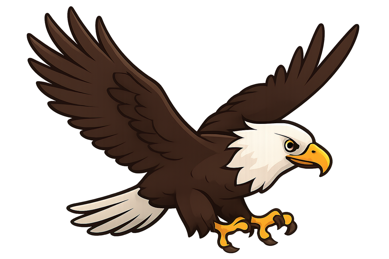 eagle, bird, nature, raptor, animal, beak, wildlife, plumage, feathers, portrait, adler, profile, high resolution, cartoon, sticker, ai generated