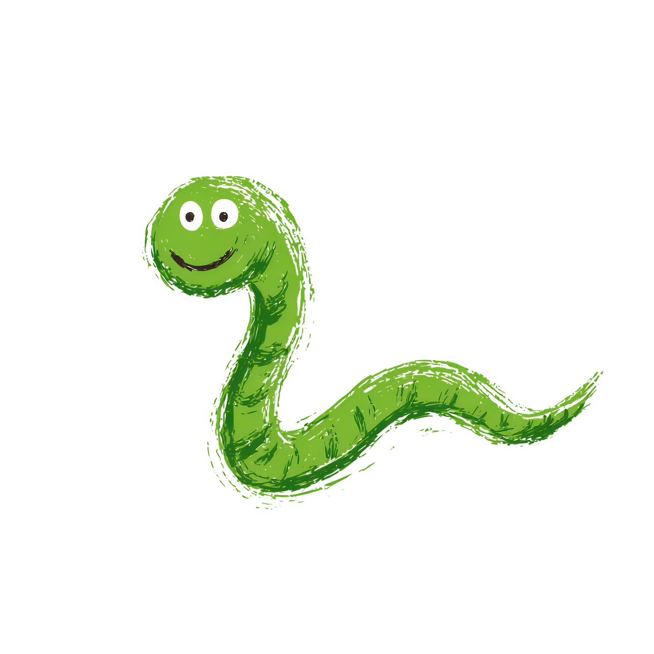 snake, green, cartoon, character, watercolor, cute, childlike, drawing, reptile, friendly, smiling, sketch, animal, nature, happy, playful, children, artwork, doodle, creative, fun, curvy, simple, animated, textured, ai generated