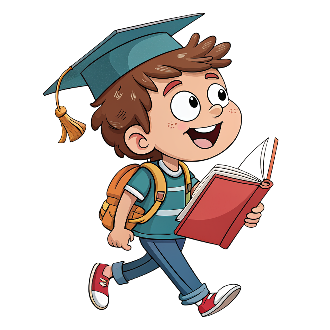 schoolboy, boy, school, student, teen, education, smart ass, cartoon, childhood, ai generated