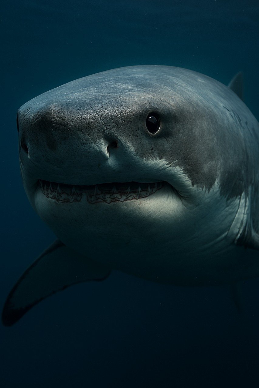 marele rechin alb, portretul rechinului, fotografie subacvatică, viaţa marină, prădător oceanic, viata salbatica, animale de mare, viață acvatică, rechin realist, rechin în prim-plan, prim-plan subacvatic, faunei sălbatice oceanice, pește răpitor, prădător marin, natura subacvatică, mare creatura, prădător acvatic, viață marină realistă, animal subacvatic, fotografie oceanică, ai generat