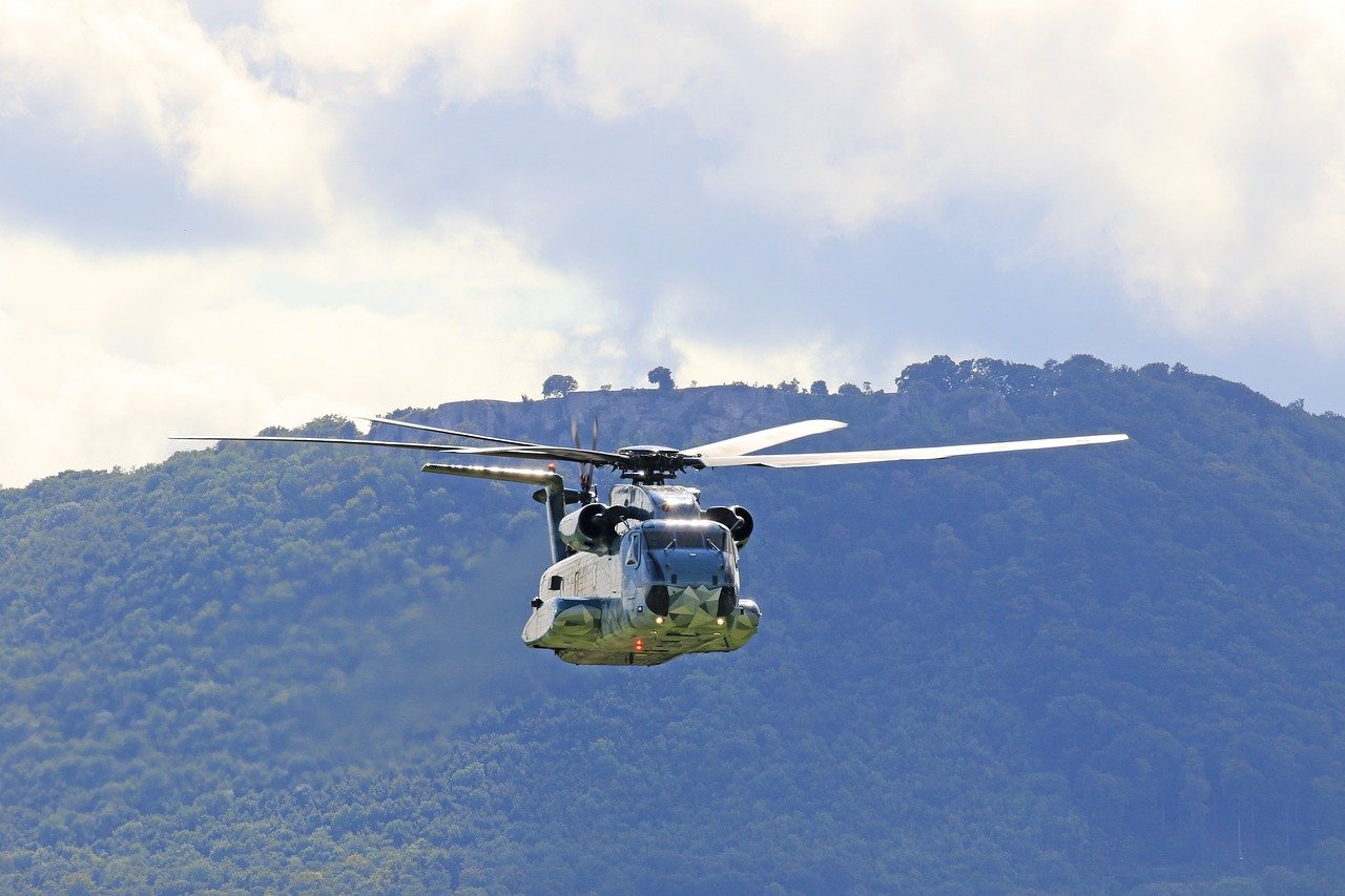 helicopter, ch 53, transport helicopter, military, vintage, airshow, hahnweide, air force, sikorsky, stallion, old, antique car