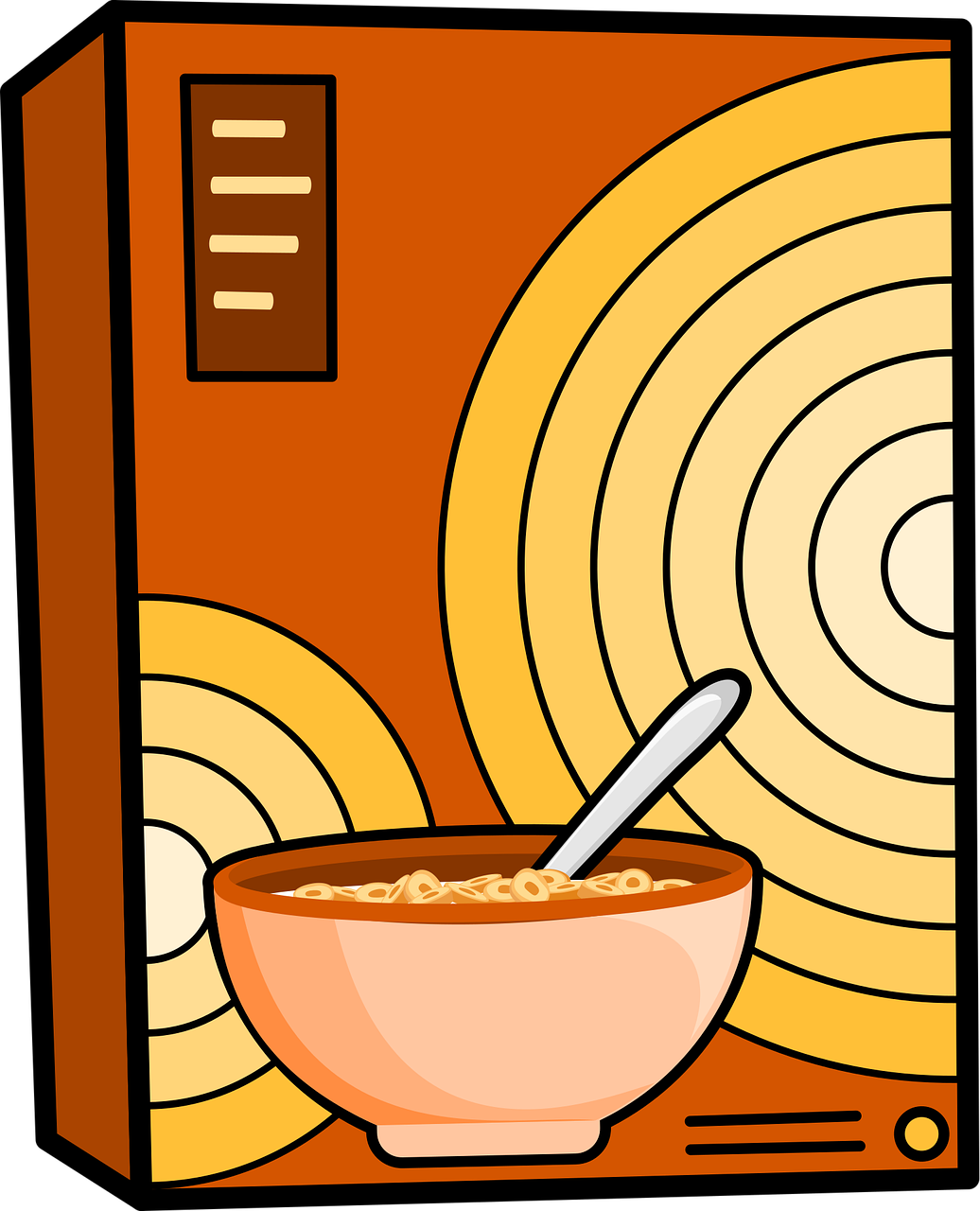 cereals, breakfast, bowl, spoon, food, edibles, foodstuffs, aliments, eats, nutrition, meal, rings