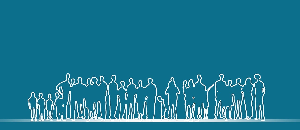 community, unity, family, wellbeing, group, support, people, togetherness, solidarity, connection, care, heart, outline, abstract, line-art, crowd, figures, silhouette, partnership