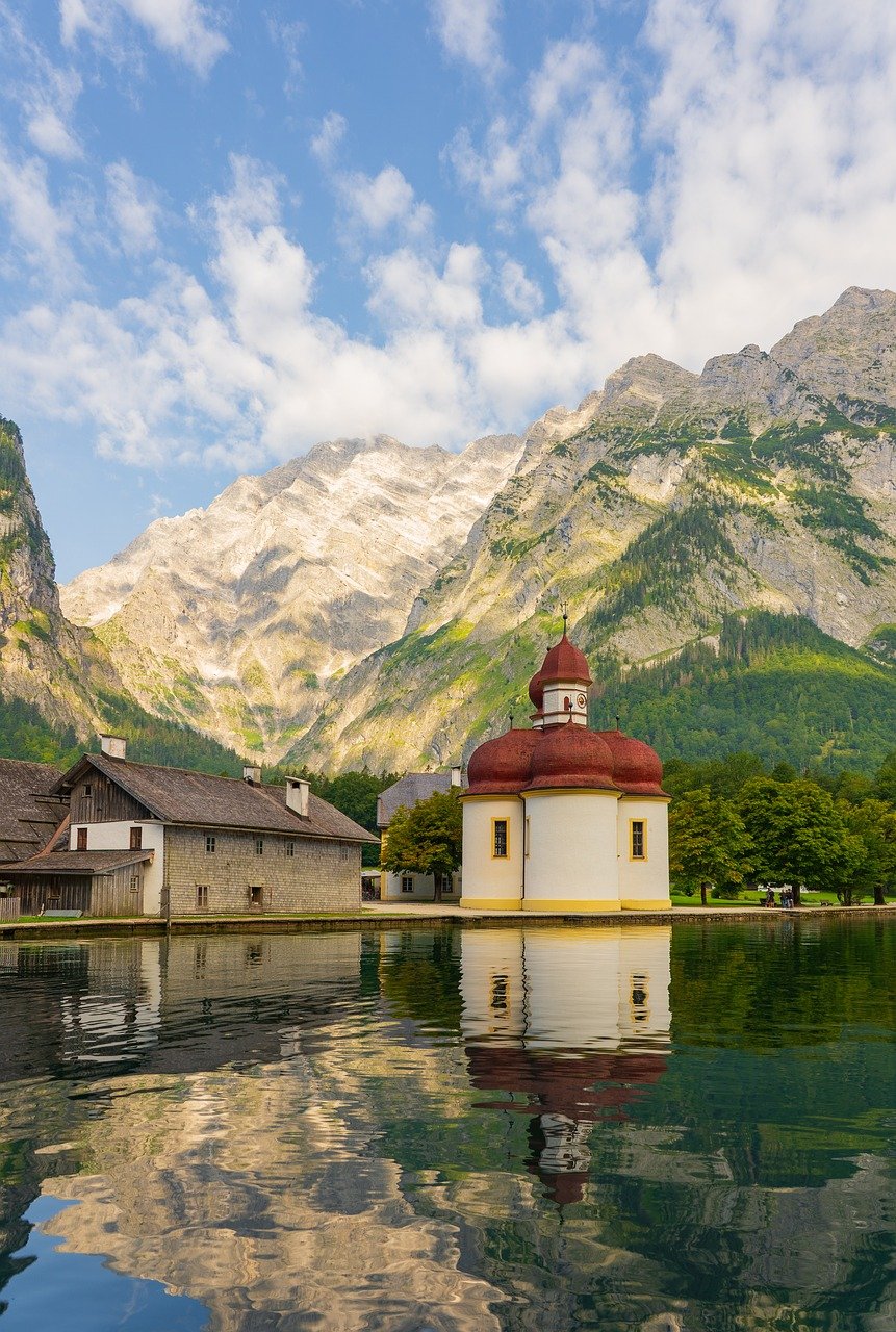 bartholomä st, king lake, watzmann, destination, mountains, mountain landscape, national park, lake, mountain lake, summit, heaven, nature, idyllic, atmospheric, reflection, berchtesgaden, upper bavaria, bavaria