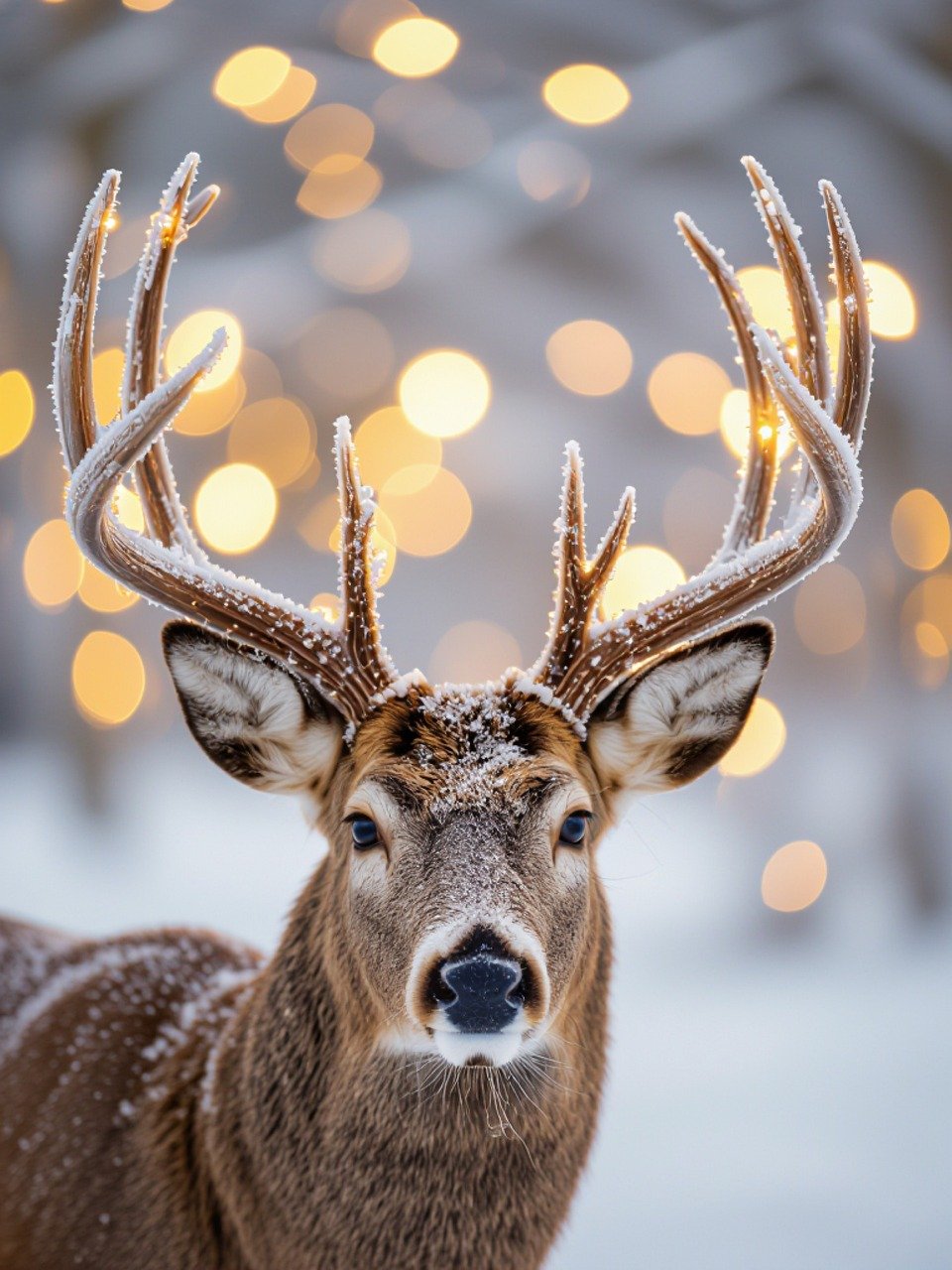 christmas, winter, christmas pictures, winter pictures, advent, background, vacation, celebration, fixed, holidays, season, christmas time, christmas decoration, public holidays, nature, wintry, love, cold, mood, ai generated, deer, animal, snow, antler